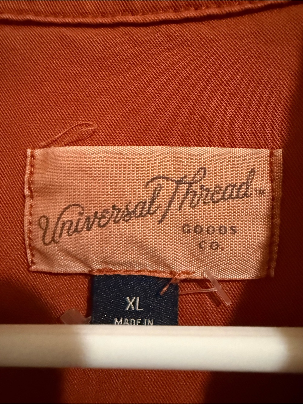 Universal Thread Women's Rust Button-Front Utility Shirt - Picture 3 of 3